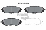 BENDIX Braking Piduriklotsi komplekt,  ketaspidur BPD1949