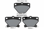BENDIX Braking Piduriklotsi komplekt,  ketaspidur BPD2001