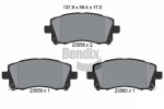 BENDIX Braking Piduriklotsi komplekt,  ketaspidur BPD2009