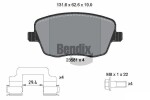 BENDIX Braking Piduriklotsi komplekt,  ketaspidur BPD2013