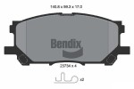 BENDIX Braking Piduriklotsi komplekt,  ketaspidur BPD2031