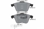 BENDIX Braking  Комплект тормозных колодок, дисковый тормоз BPD2041