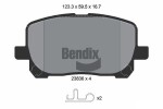 BENDIX Braking Piduriklotsi komplekt,  ketaspidur BPD2054