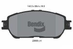 BENDIX Braking Piduriklotsi komplekt,  ketaspidur BPD2056