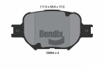 BENDIX Braking Piduriklotsi komplekt,  ketaspidur BPD2057