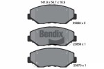 BENDIX Braking Piduriklotsi komplekt,  ketaspidur BPD2058