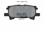 BENDIX Braking Piduriklotsi komplekt,  ketaspidur BPD2071