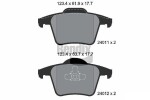 BENDIX Braking Piduriklotsi komplekt,  ketaspidur BPD2077