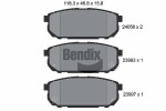 BENDIX Braking Piduriklotsi komplekt,  ketaspidur BPD2085