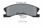 BENDIX Braking Piduriklotsi komplekt,  ketaspidur BPD2091