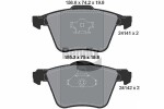 BENDIX Braking Piduriklotsi komplekt,  ketaspidur BPD2095