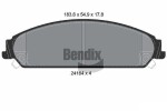 BENDIX Braking Piduriklotsi komplekt,  ketaspidur BPD2101