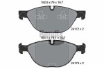 BENDIX Braking Piduriklotsi komplekt,  ketaspidur BPD2102