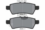 BENDIX Braking Piduriklotsi komplekt,  ketaspidur BPD2110