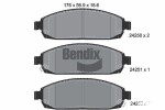 BENDIX Braking Piduriklotsi komplekt,  ketaspidur BPD2114