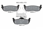 BENDIX Braking Piduriklotsi komplekt,  ketaspidur BPD2115