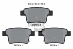 BENDIX Braking Piduriklotsi komplekt,  ketaspidur BPD2116
