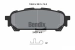 BENDIX Braking Piduriklotsi komplekt,  ketaspidur BPD2130