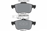 BENDIX Braking Piduriklotsi komplekt,  ketaspidur BPD2131