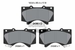 BENDIX Braking Piduriklotsi komplekt,  ketaspidur BPD2145
