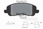 BENDIX Braking Piduriklotsi komplekt,  ketaspidur BPD2174