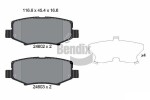 BENDIX Braking Piduriklotsi komplekt,  ketaspidur BPD2178