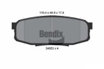 BENDIX Braking Piduriklotsi komplekt,  ketaspidur BPD2181