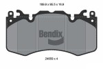 BENDIX Braking Piduriklotsi komplekt,  ketaspidur BPD2182