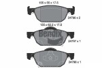 BENDIX Braking Piduriklotsi komplekt,  ketaspidur BPD2197