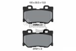 BENDIX Braking Piduriklotsi komplekt,  ketaspidur BPD2214