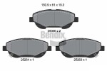 BENDIX Braking Piduriklotsi komplekt,  ketaspidur BPD2216