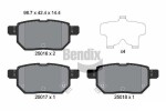 BENDIX Braking Piduriklotsi komplekt,  ketaspidur BPD2217