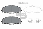BENDIX Braking Piduriklotsi komplekt,  ketaspidur BPD2244