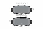 BENDIX Braking Piduriklotsi komplekt,  ketaspidur BPD2252