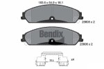 BENDIX Braking Piduriklotsi komplekt,  ketaspidur BPD2255