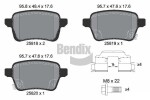 BENDIX Braking  Комплект тормозных колодок, дисковый тормоз BPD2271