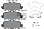 BENDIX Braking Piduriklotsi komplekt,  ketaspidur BPD2277