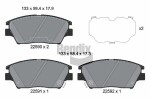 BENDIX Braking Piduriklotsi komplekt,  ketaspidur BPD2303