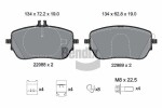 BENDIX Braking Piduriklotsi komplekt,  ketaspidur BPD2318