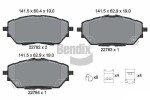 BENDIX Braking Piduriklotsi komplekt,  ketaspidur BPD2324