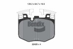 BENDIX Braking Piduriklotsi komplekt,  ketaspidur BPD2336