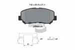 BENDIX Braking Piduriklotsi komplekt,  ketaspidur BPD2337