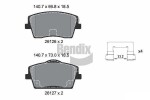 BENDIX Braking Piduriklotsi komplekt,  ketaspidur BPD2338