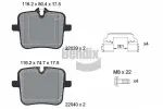 BENDIX Braking  Комплект тормозных колодок, дисковый тормоз BPD2344