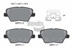 BENDIX Braking Piduriklotsi komplekt,  ketaspidur BPD2345