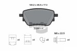 BENDIX Braking Piduriklotsi komplekt,  ketaspidur BPD2348