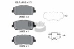 BENDIX Braking Piduriklotsi komplekt,  ketaspidur BPD2436