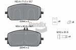 BENDIX Braking Piduriklotsi komplekt,  ketaspidur BPD2438