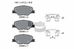 BENDIX Braking Piduriklotsi komplekt,  ketaspidur BPD2446