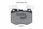 BENDIX Braking Piduriklotsi komplekt,  ketaspidur BPD2455
